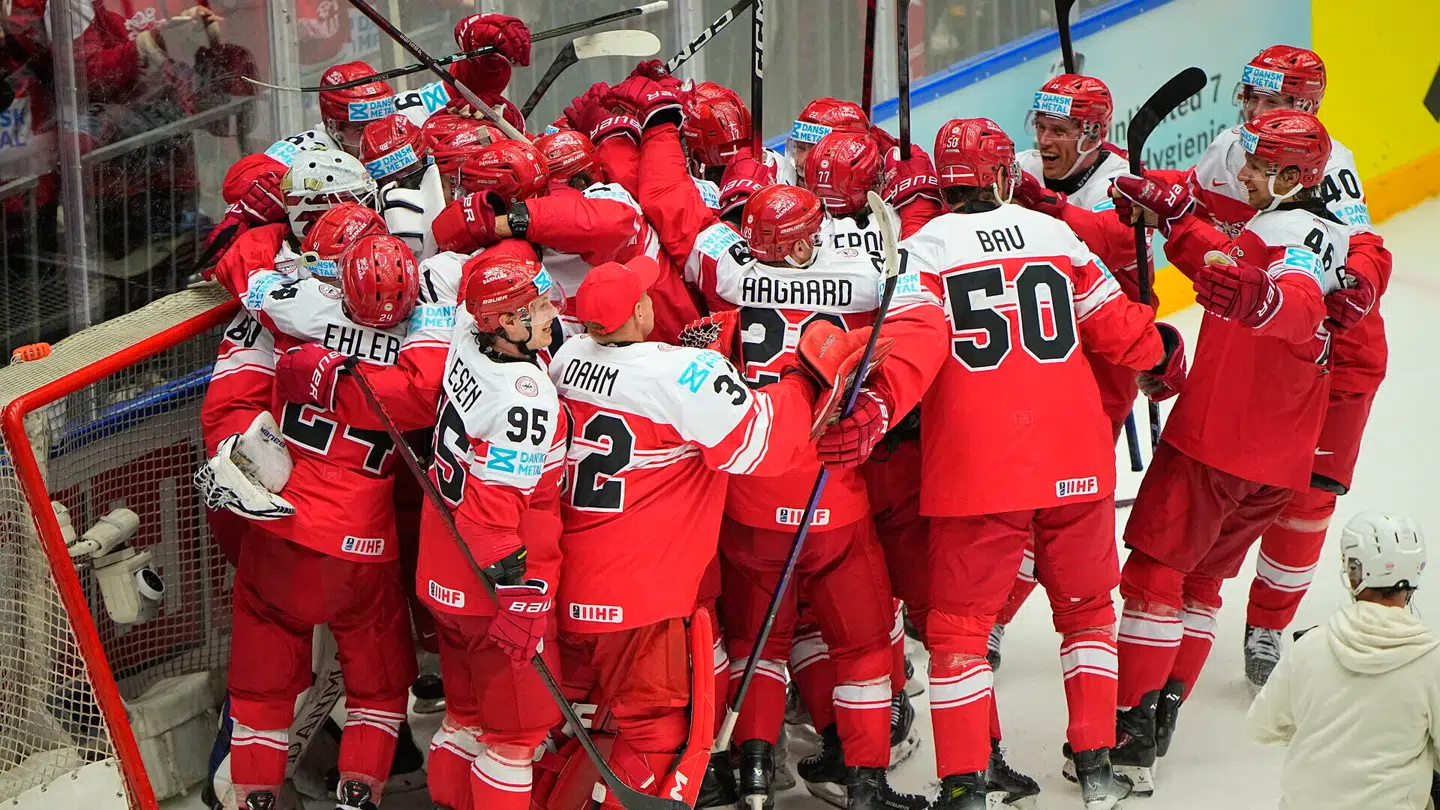 The quarter-final match between Canada and Denmark at the IIHF Ice Hockey World Championships in Herning, Denmark, Thursday May 22, 2025.