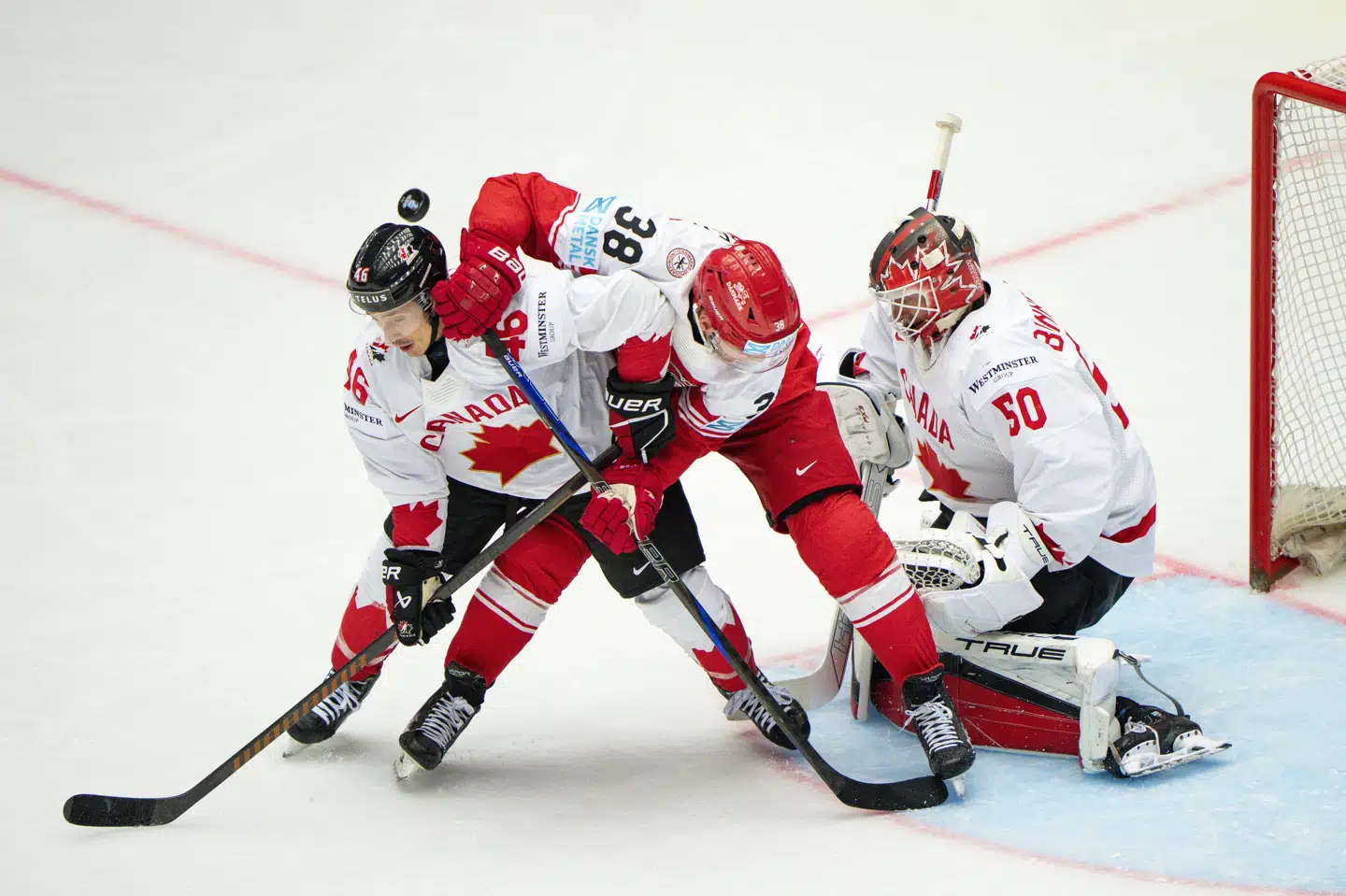 Morten Poulsen fik et mål annulleret undervejs, men spillede stærkt i den danske fjerdekæde mod de canadiske stjerner.