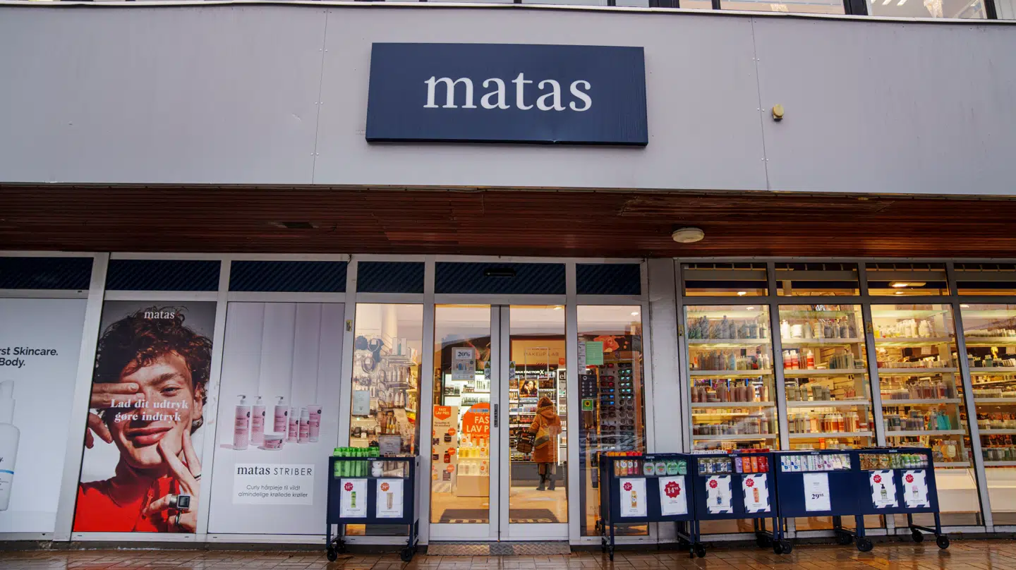 Matas butik med ændret logo i Bagsværd, tirsdag den 14 januar 2025