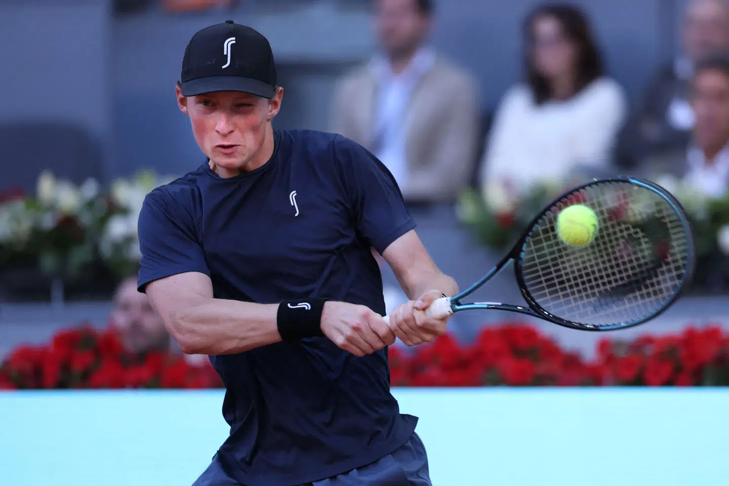 For en måned siden debuterede Elmer Møller ved et Masters 1000-event i Madrid. Søndag får han så grand slam-debut i French Open. (Arkivfoto).