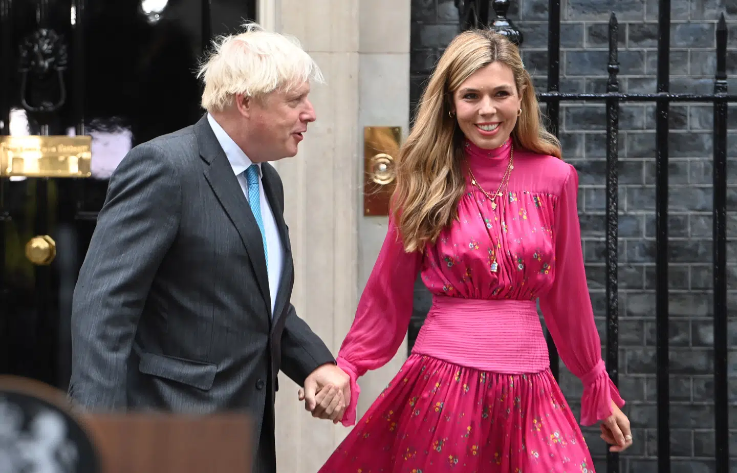 Boris og Carrie Johnson ses her sammen i september 2022.