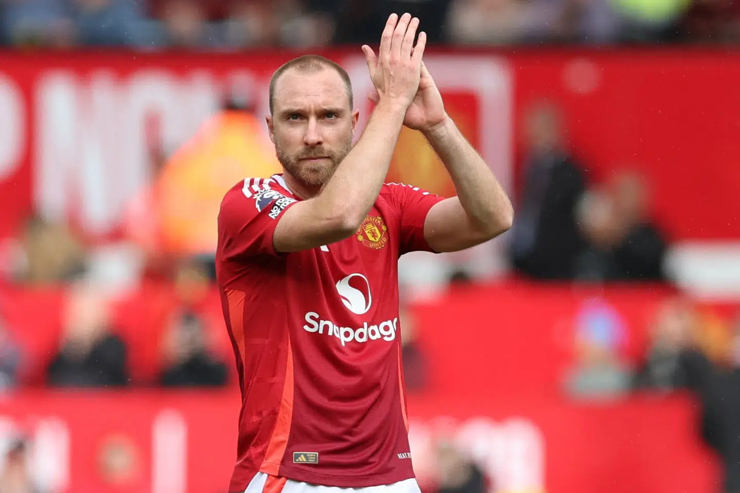 Christian Eriksen vidste tydeligvis godt, at det var et farvel til Old Trafford, da der blev fløjtet af i søndagens opgør mod Aston Villa.