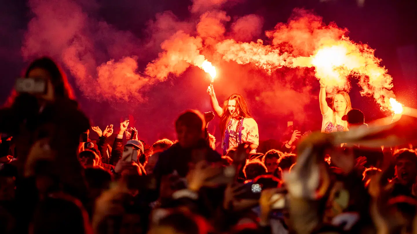 Det danske mesterskab blev fejret behørigt i København.