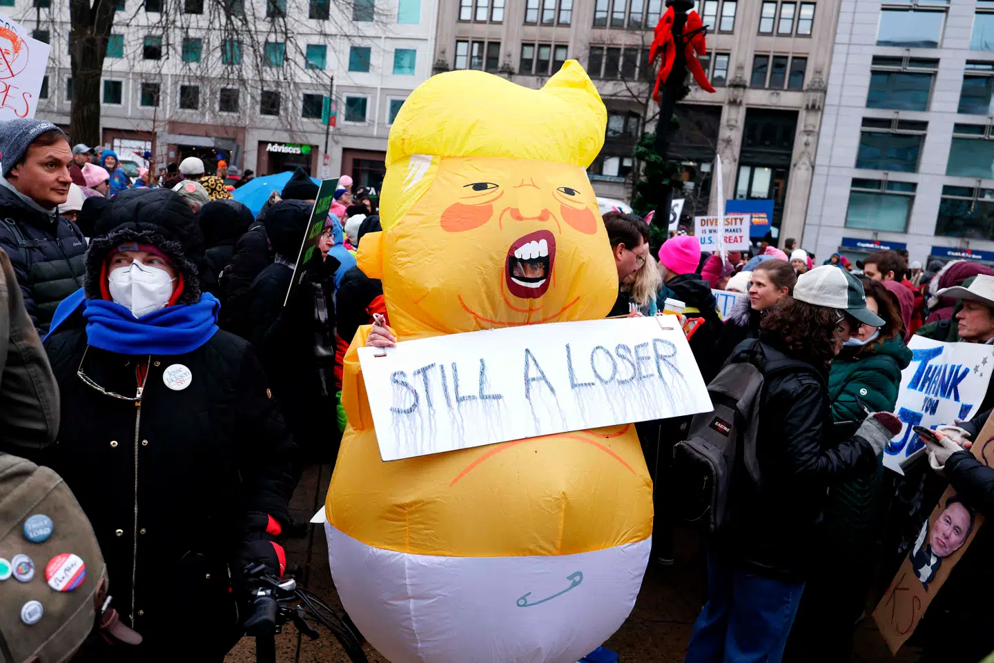 Demonstrationer i Washington D.C. inden Trumps indsættelse tidligere i år. Arkivfoto: Scott Olson, Scanpix