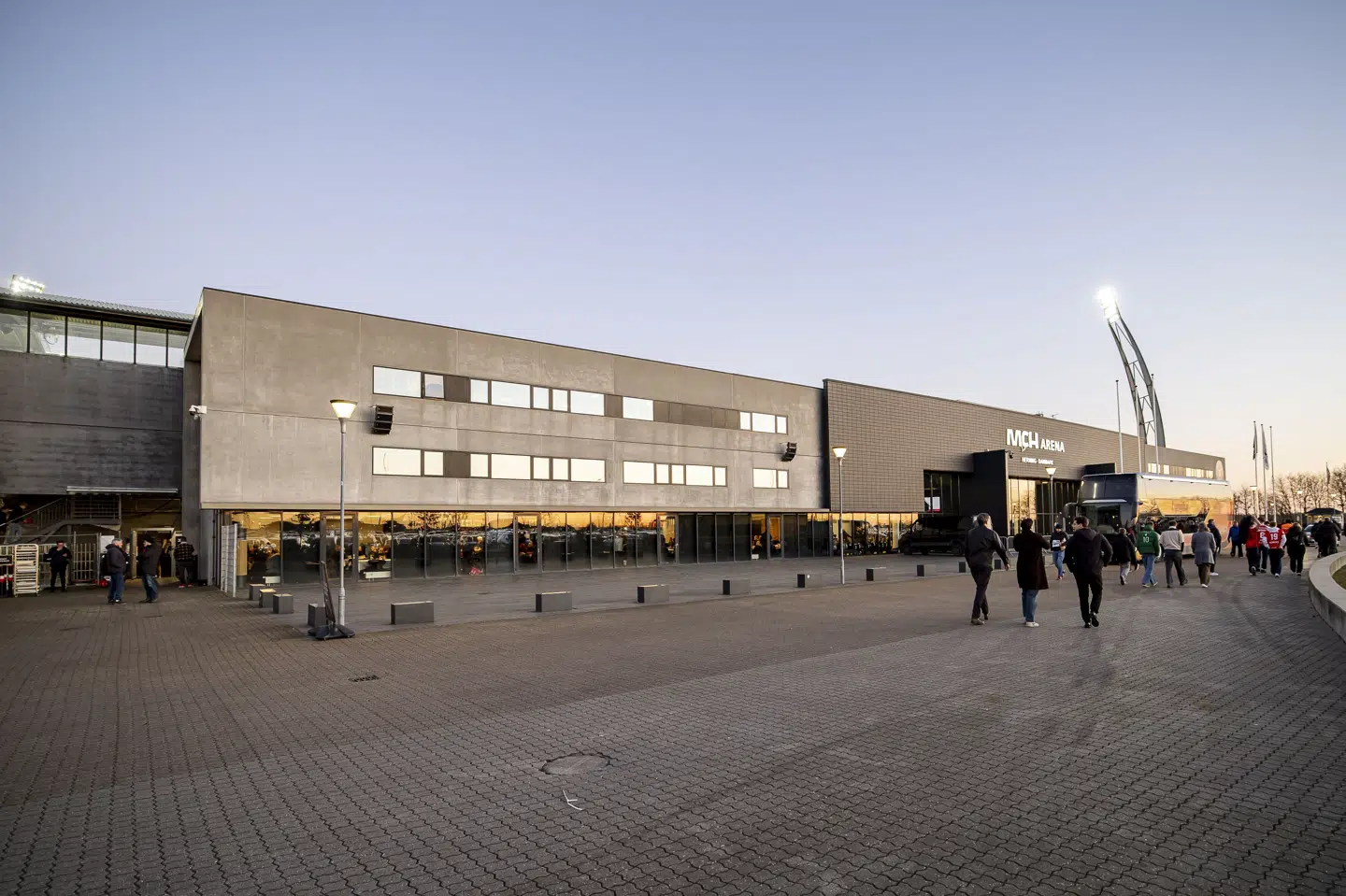 MCH Arena har været udsat for hærværk før pokalfinale. (Arkivfoto).