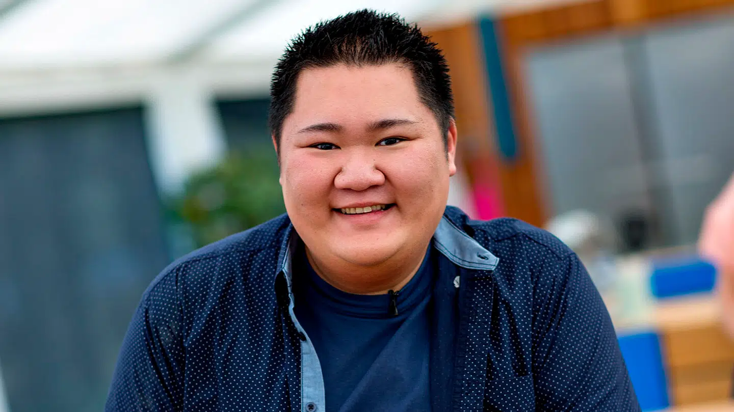 Micki Cheng inden finalen i 'Den Store Bagedyst' i 2015.