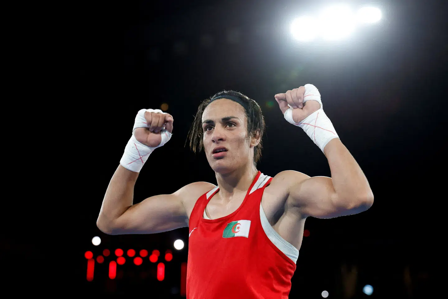 Imane Khelif vandt guld ved OL i Paris i 2024.