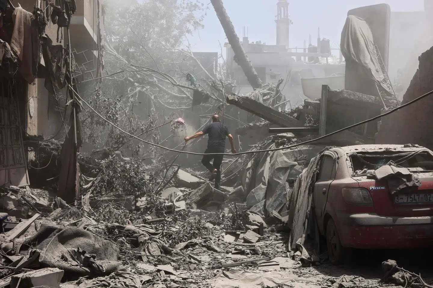 Israel har siden 7. oktober udført massive angreb i Gaza. Ifølge det Hamas-kontrollerede sundhedsministerium i området er over 54.000 mennesker, herunder primært civile, blevet dræbt i løbet af krigen. (Arkivfoto).