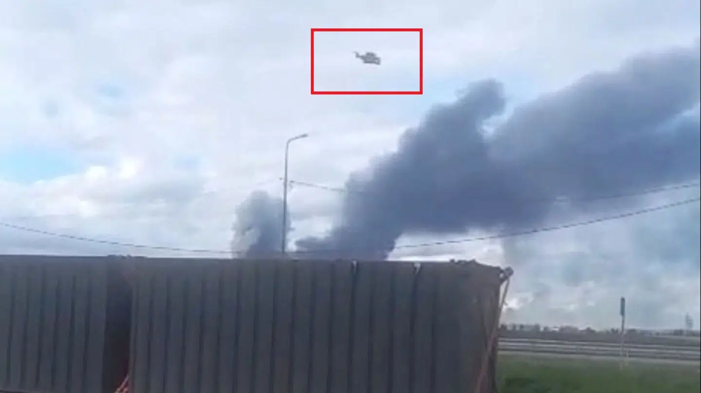 Et billede af en af de mange ukrainske droner, som søndag ramte russiske flyvebaser i en kæmpe aktion.