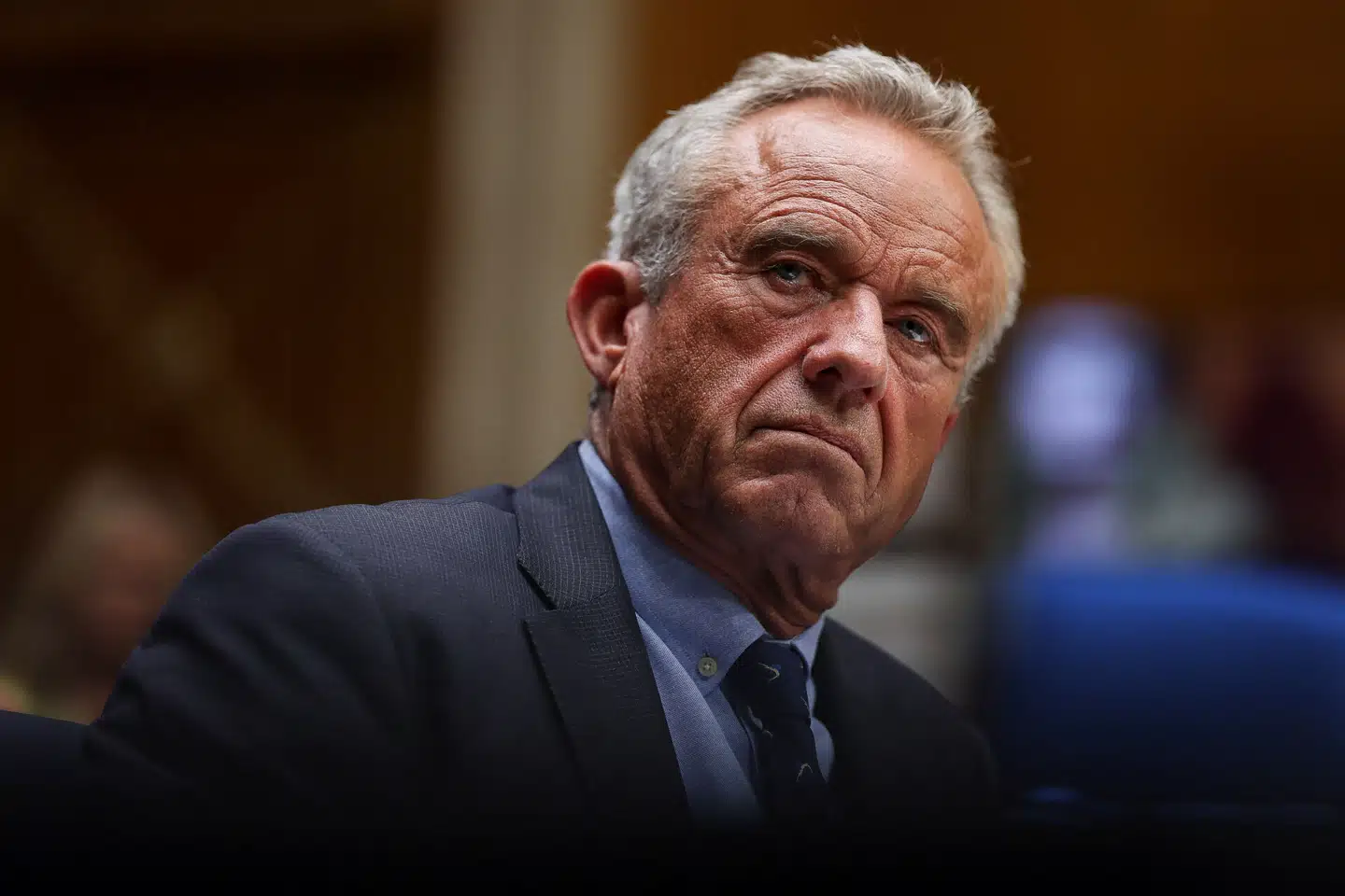 USAs sundhedsminister Robert F. Kennedy Jr. deltager i en høring om sundhed og uddannelser i Senatet. Foto: Leah Millis, Scanpix.