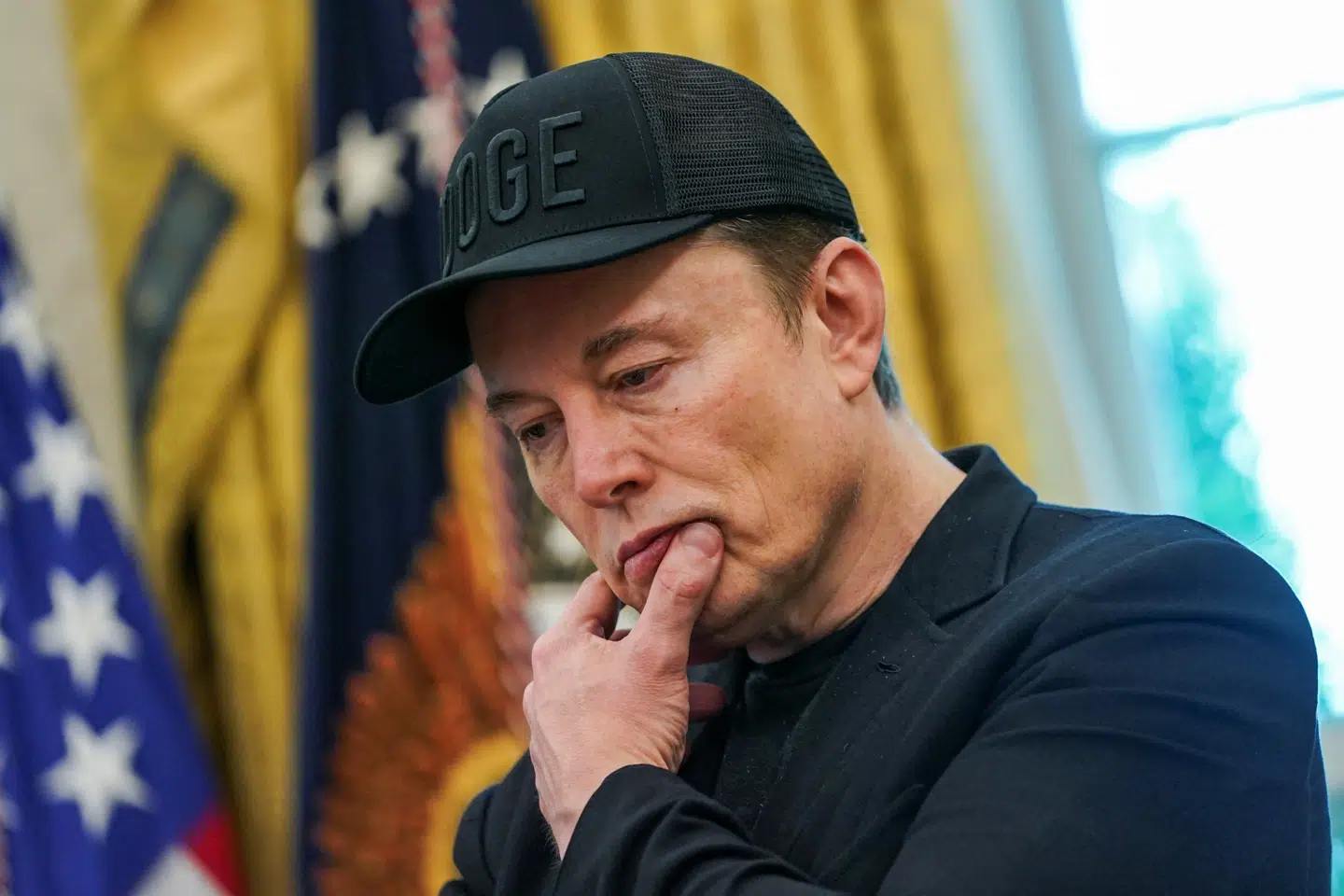 Elon Musk ses her i Det Hvide Hus den 30. maj.