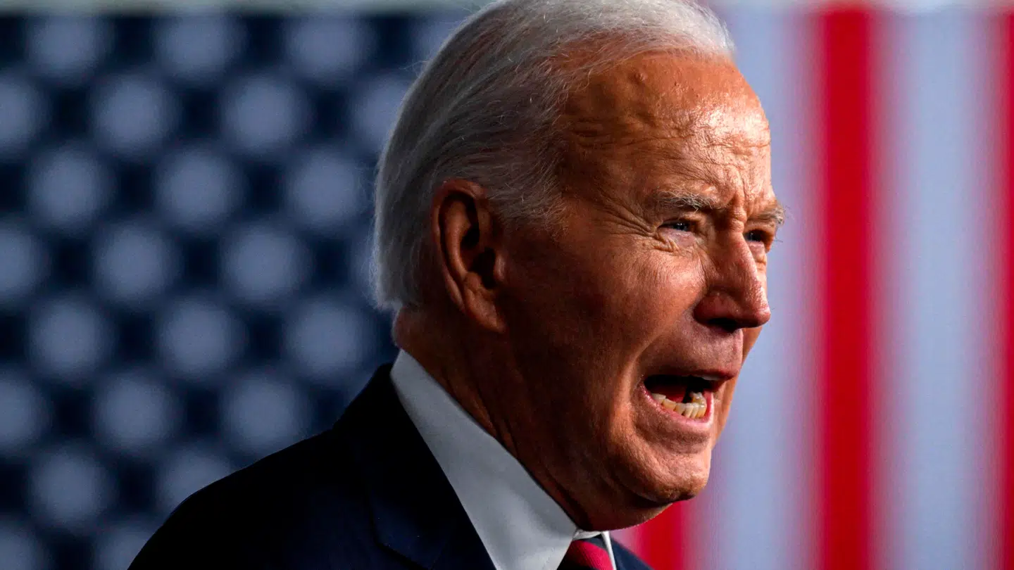 Den tidligere amerikanske præsident Joe Biden, der sad i Det Hvide Hus fra 2021 til 2025, ses her under en tale 19. januar.