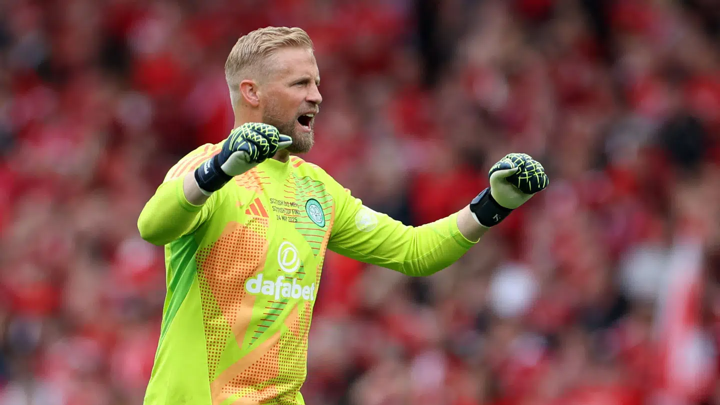 Kasper Schmeichel er på kontrakt i skotske Celtic.