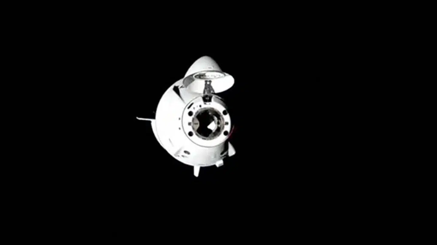 SpaceX Dragon-rumkapslen set fra den internationale rumstation, ISS.