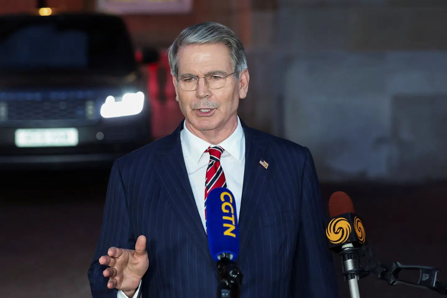 Her ses USA's finansminister Scott Bessent