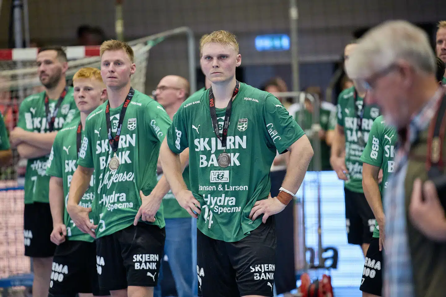 Skjern tabte DM-finalen til Aalborg og fik dermed ikke fingre i den eneste sikre danske Champions League-billet. (Arkivfoto).