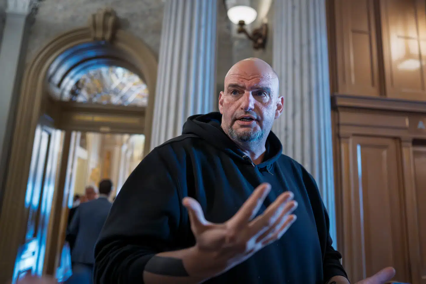 Mange fremtrædende demokrater har fordømt optøjerne i Los Angeles, men John Fetterman mener, at hans partifæller skal gå længere i fordømmelsen.