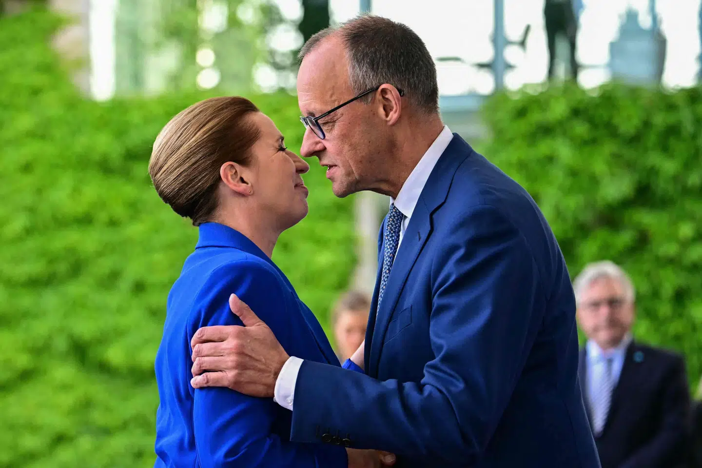 Statsminister Mette Frederiksen (S) har onsdag været på besøg hos den tyske forbundskansler, Friedrich Merz.