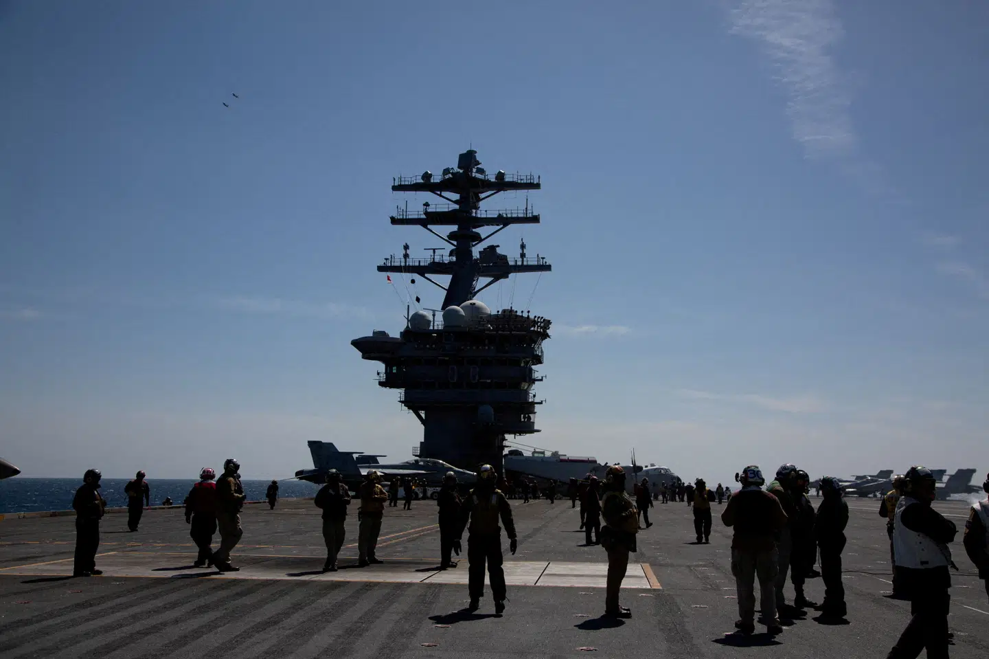 Billede af "USS Nimitz" fra 2023. Skibet har ifølge kilder kurs mod Mellemøsten, efter at Hegseth har sagt, at USA vil styrke den militære tilstedeværelse i regionen. (Arkivfoto).