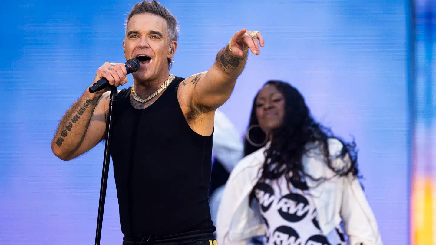 Scanpix fotograf var ikke så hurtig på aftrækkeren, så her er et billede fra tidligere på turneen.