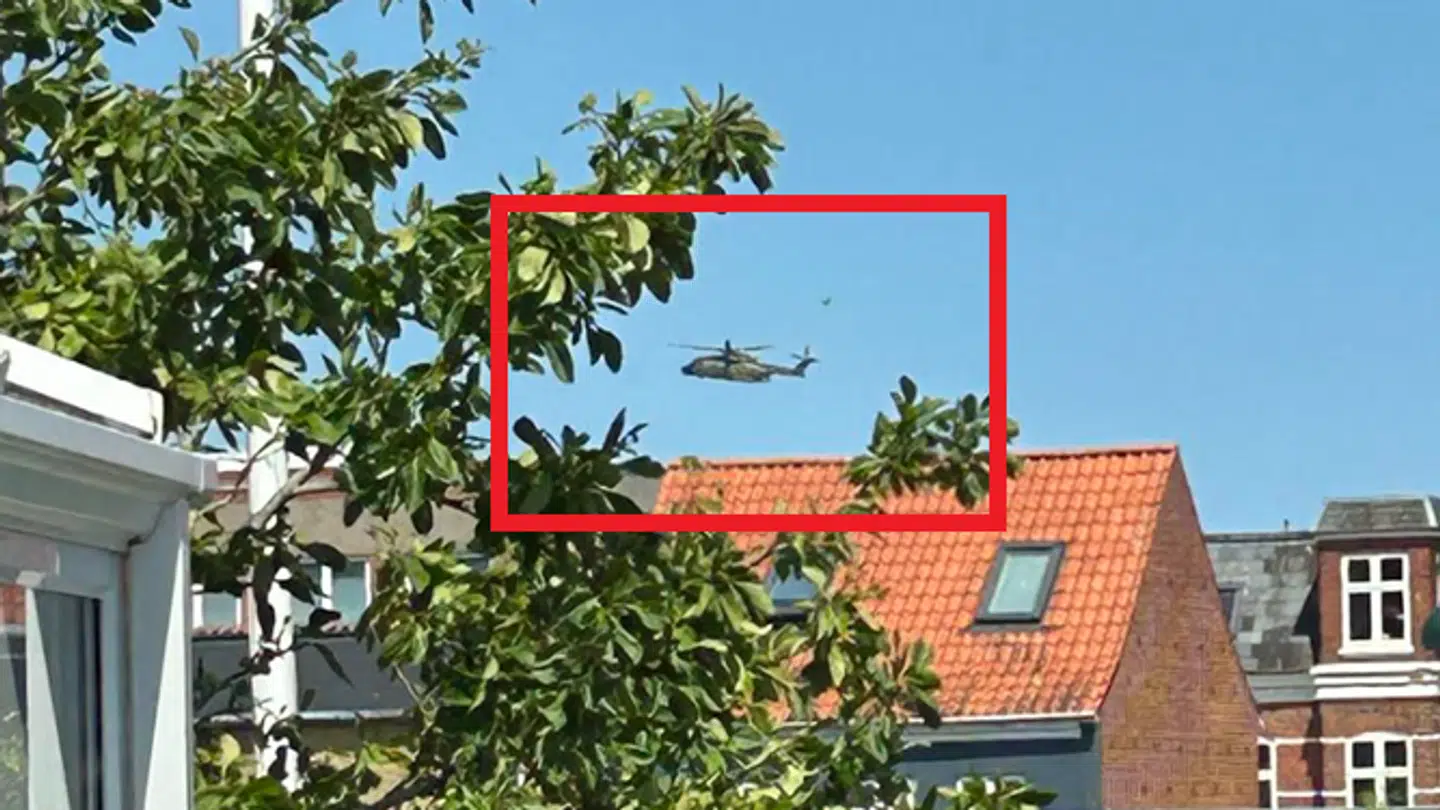 Helikopteren der ledte efter den forsvundne dykker.