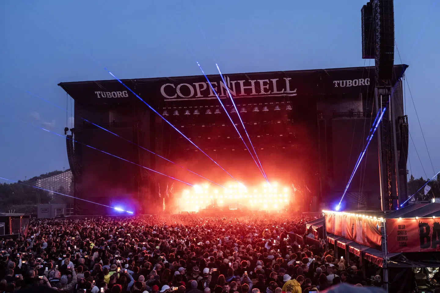 Det var ved metal- og rockfestivallen Copenhell, at den 64-årige mand fik et voldsomt slag i hovedet.