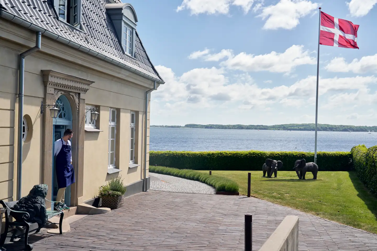 Søren Frank blev straks duperet af den imposante villa i Kruså, ud til Flensborg Fjord.