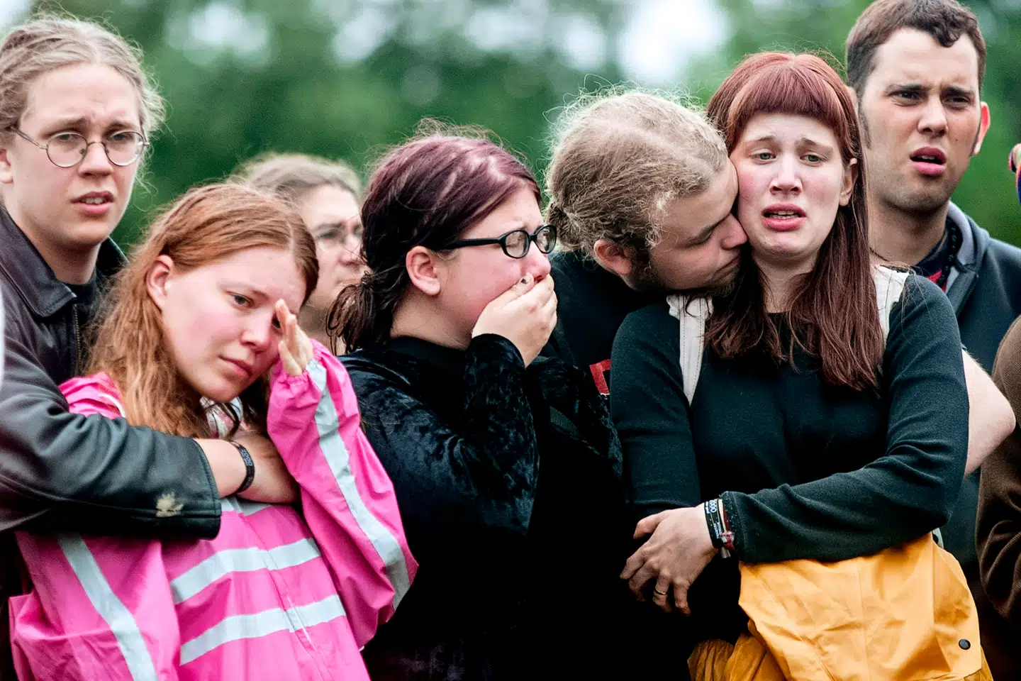 For 25 år siden omkom ni unge mennesker på Roskilde Festival under en Pearl Jam-koncert på Orange Scene. En ny DR-podcast zoomer ind på tiden før, under og efter Roskilde-tragedien. Foto: Nils Meilvang/Ritzau Scanpix