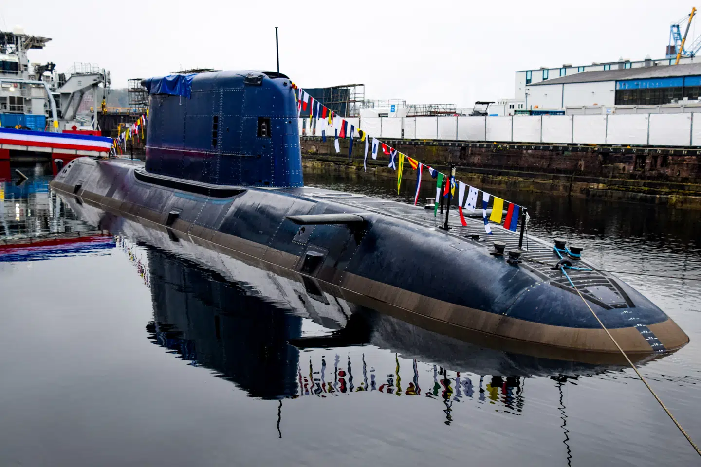 Israels nye ubåd blev navngivet i september 2024. I disse dage klargøres den til nye prøveture på havet ud for Kiel.