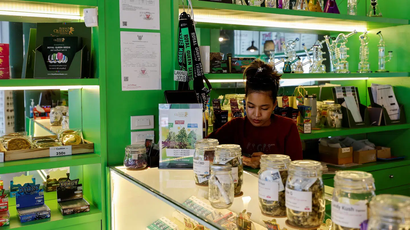 Overalt i især Bangkok vrimler det med de særlige cannabis-butikker. (Arkivfoto)