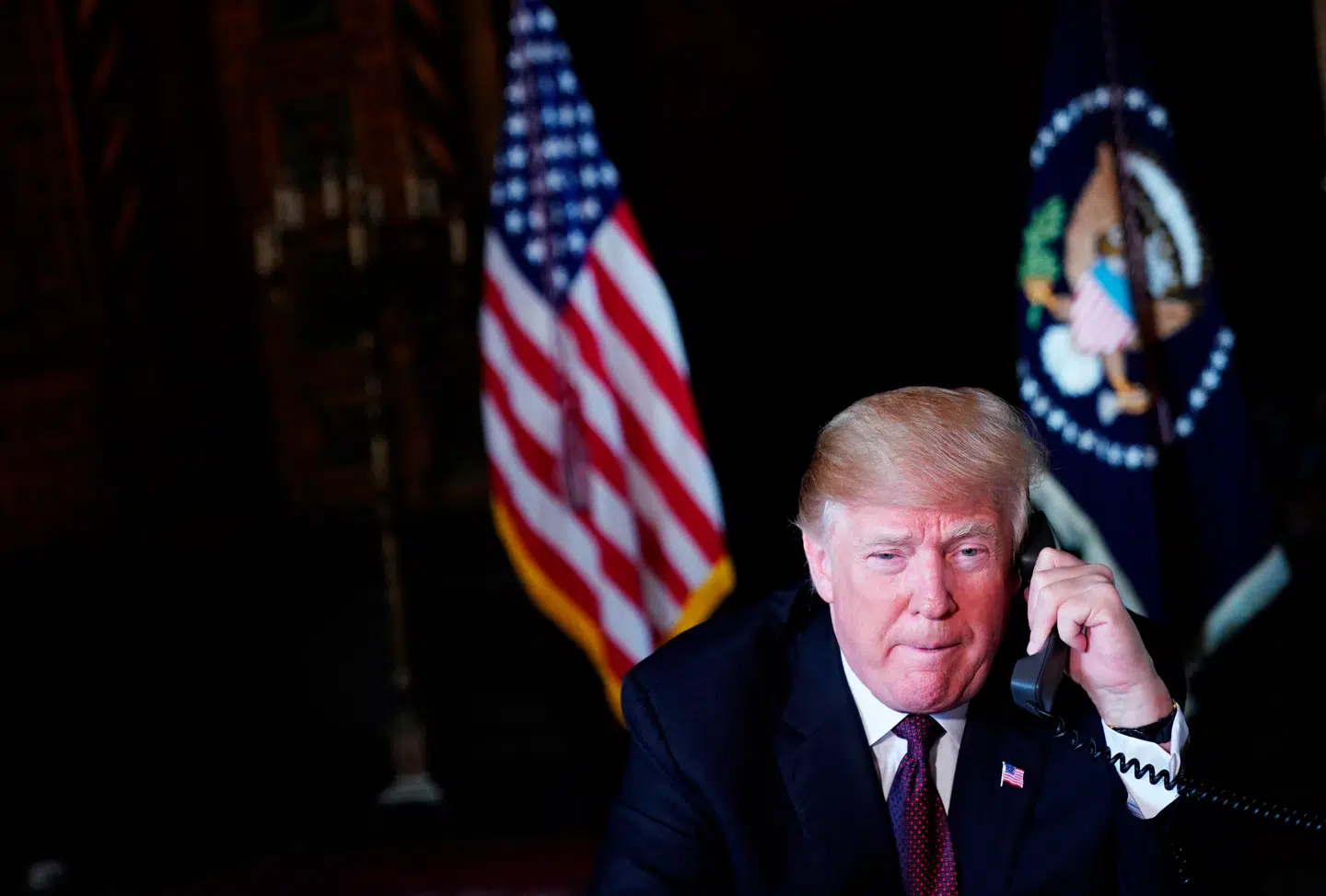 Her ses USA's præsident Donald Trump