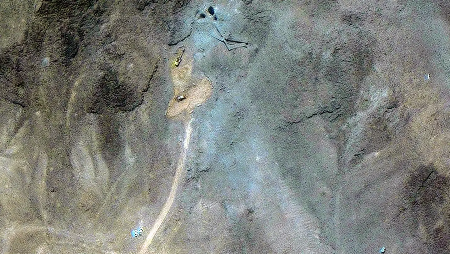 A satellite overview shows a closer view of excavators at tunnel entrances at the Fordow Fuel Enrichment Facility, amid the Iran-Israel conflict, near Qom, Iran, June 27, 2025. Maxar Technologies/Handout via REUTERS THIS IMAGE HAS BEEN SUPPLIED BY A THIRD PARTY.NO RESALES.NO ARCHIVES. MANDATORY CREDIT. DO NOT OBSCURE LOGO.