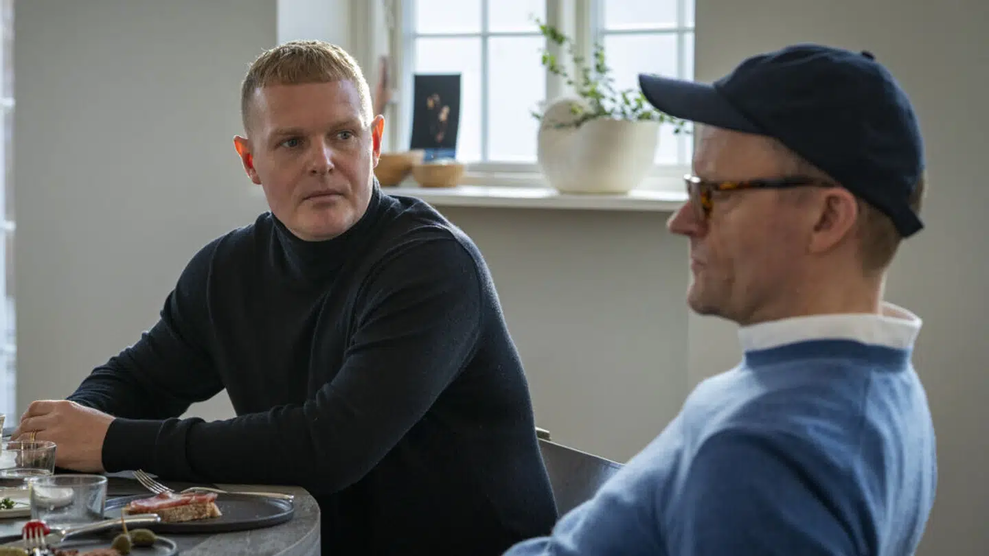 Niels Brandt og Frank Hvam i en scene fra den kommende sæson af 'Klovn'.