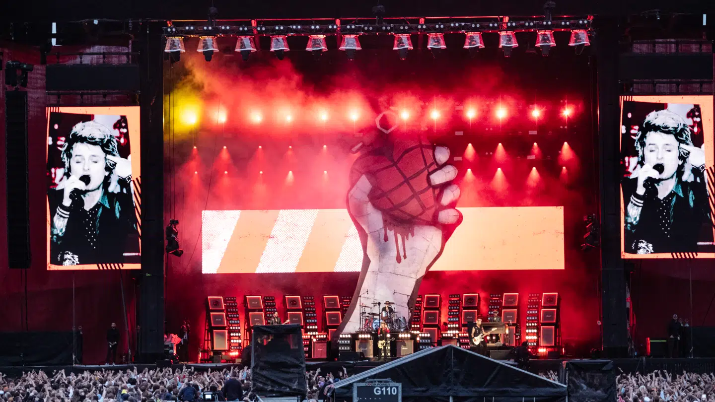Green Day havde formentlig festivalens største publikum lørdag aften.