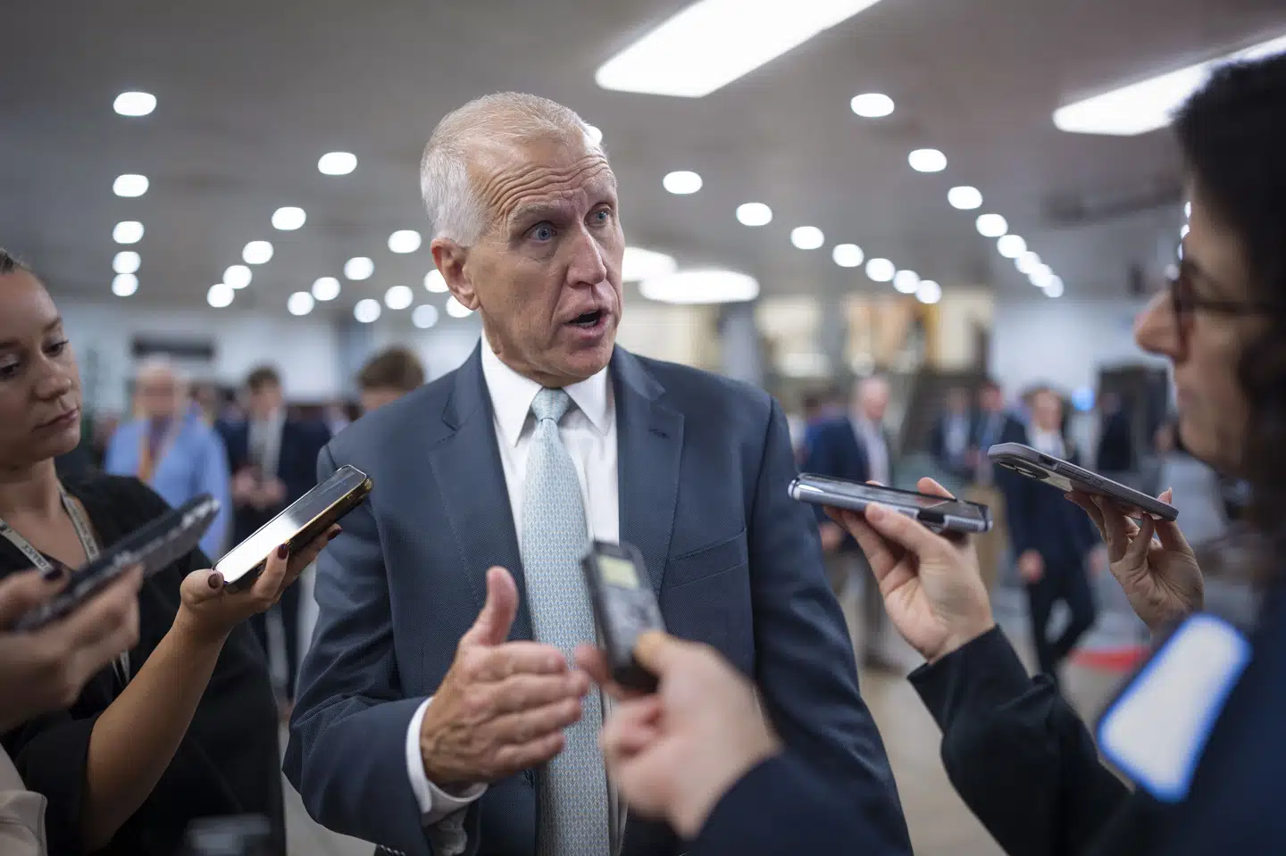 Den amerikanske delstat North Carolinas senator, Thom Tillis, genopstiller ikke ved næste års midtvejsvalg. USA's præsident, Donald Trump, har skældt ham ud på sociale medier. (Arkivfoto).