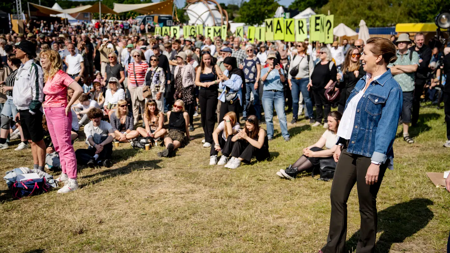 Statsminister Mette Frederiksen var blandt tusindvis af gæster på årets Folkemøde på Bornholm.