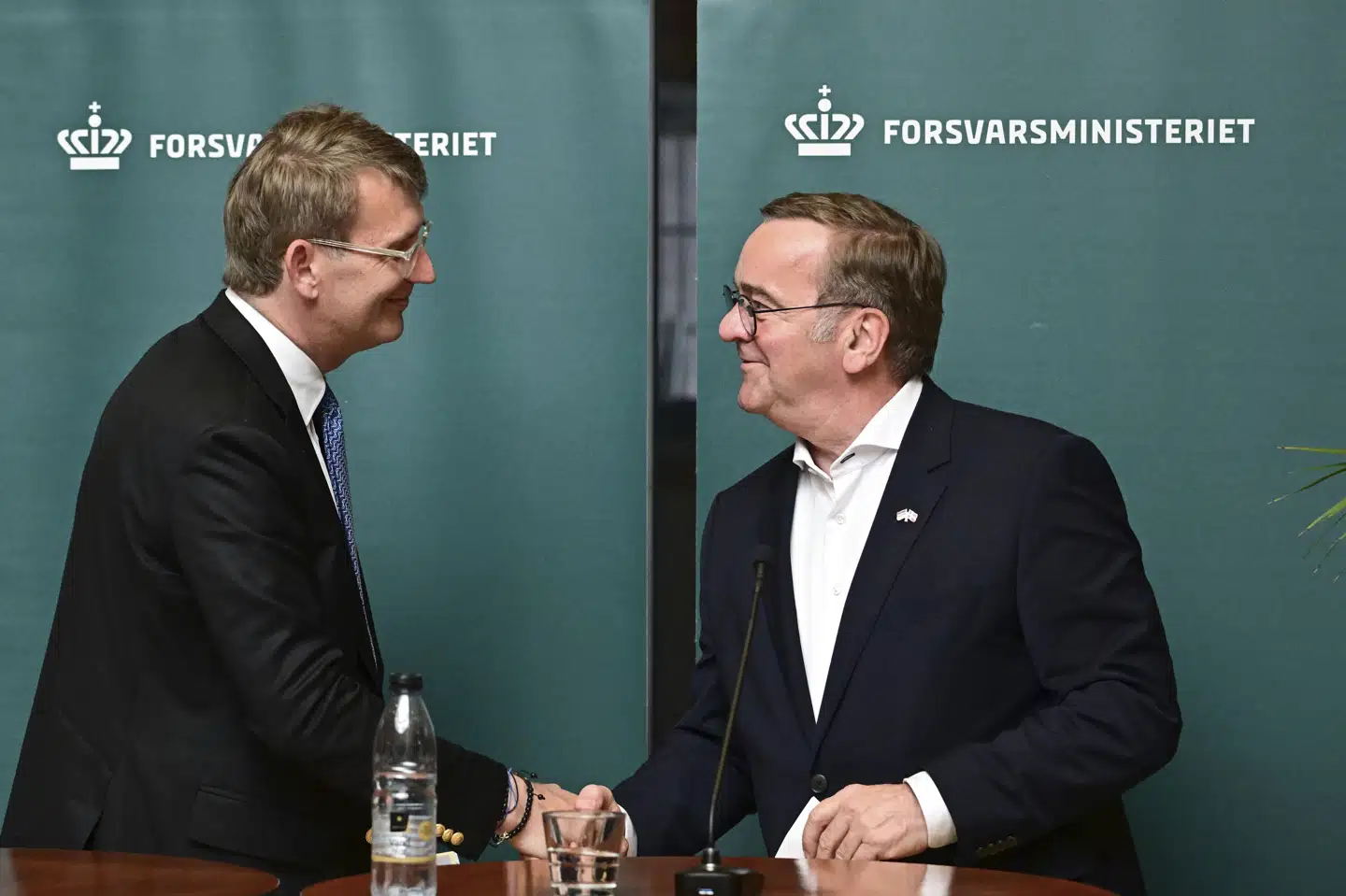 Den tyske forsvarsminister, Boris Pistorius, har mandag holdt møde med forsvarsminister Troels Lund Poulsen (V) i København.