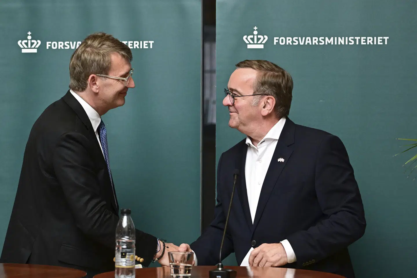 Den tyske forsvarsminister, Boris Pistorius, har mandag holdt møde med forsvarsminister Troels Lund Poulsen (V) i København.