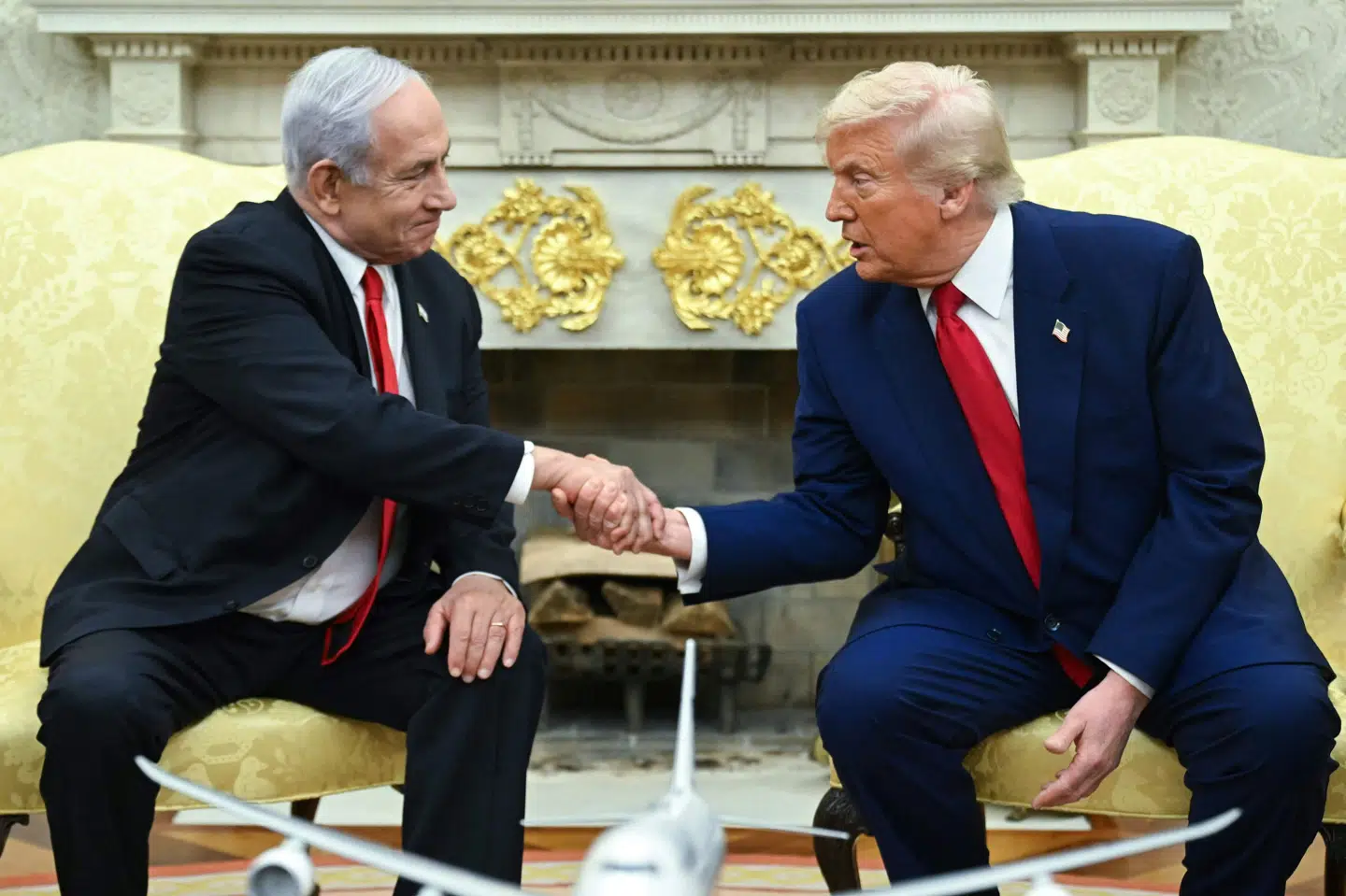 USA's præsident, Donald Trump, og Israels premierminister, Benjamin Netanyahu, mødtes i april i Det Hvide Hus. Flere medier skriver, at de to ledere i næste uge igen mødes samme sted. (Arkivfoto).