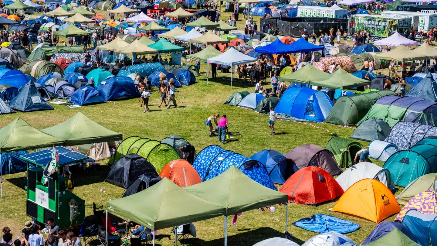 Campingområdet på Roskilde Festival, mandag den 30. juni 2025.
