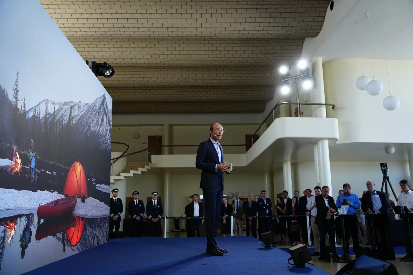 SAS's administrerende direktør Anko van der Werff holder pressemøde i Vilhelm Lauritzen Terminalen i Kastrup, tirsdag den 1. juli 2025.