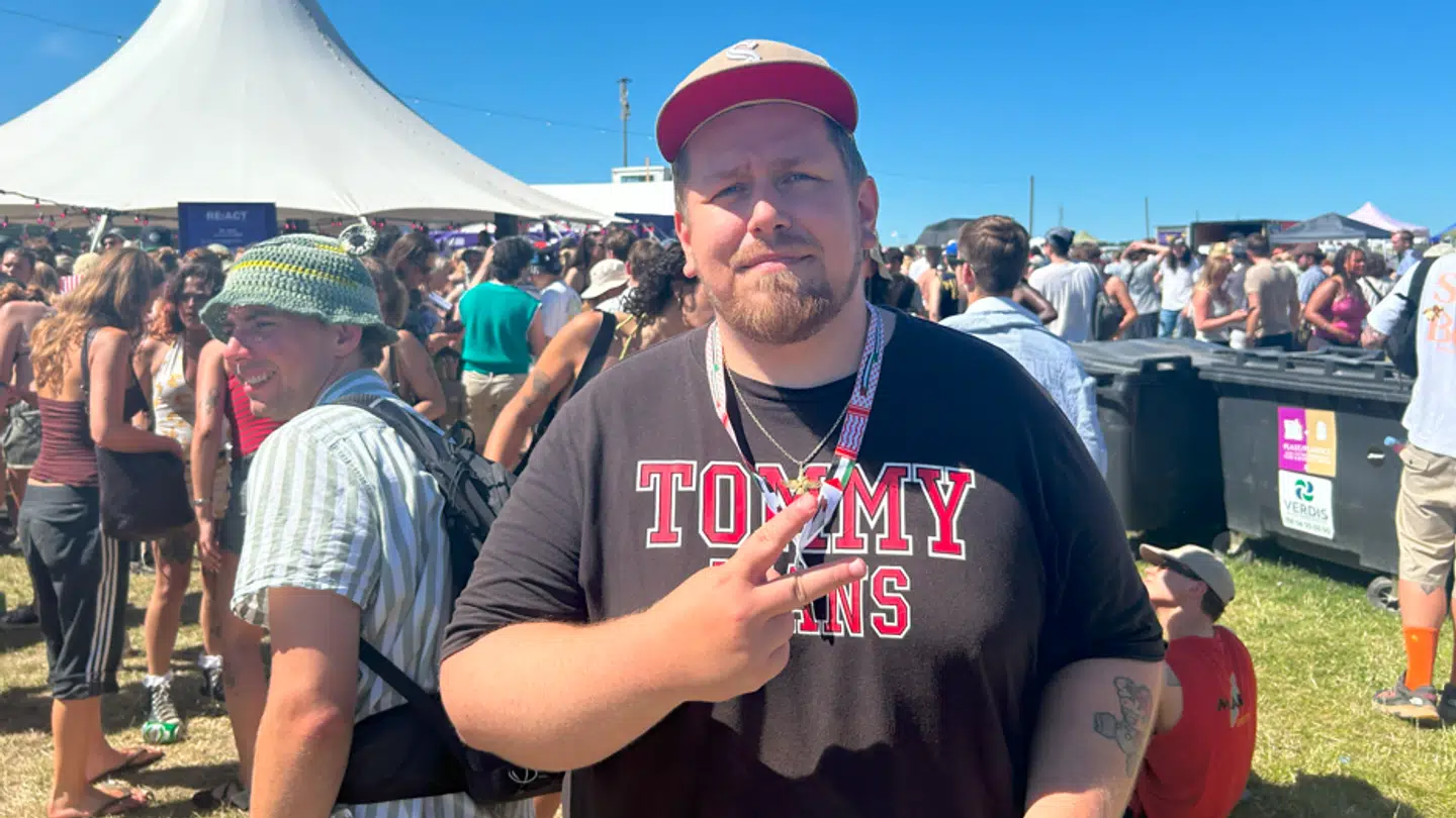Patrick Dyg klappede med, da Greta Thunberg gæstede Roskilde Festival.