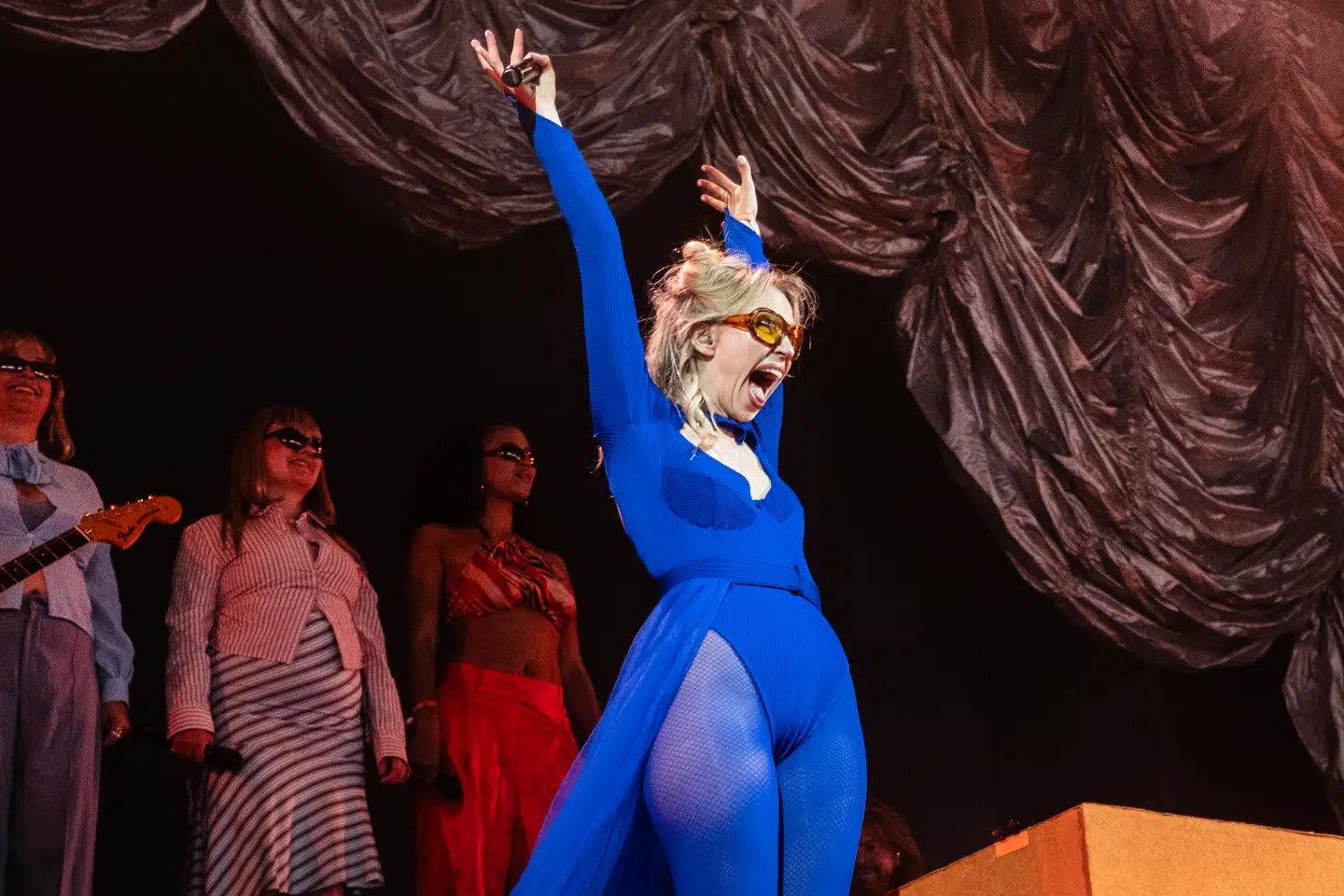 Emma Sehested Høeg var tydeligt begejstret for at stå på scenen.