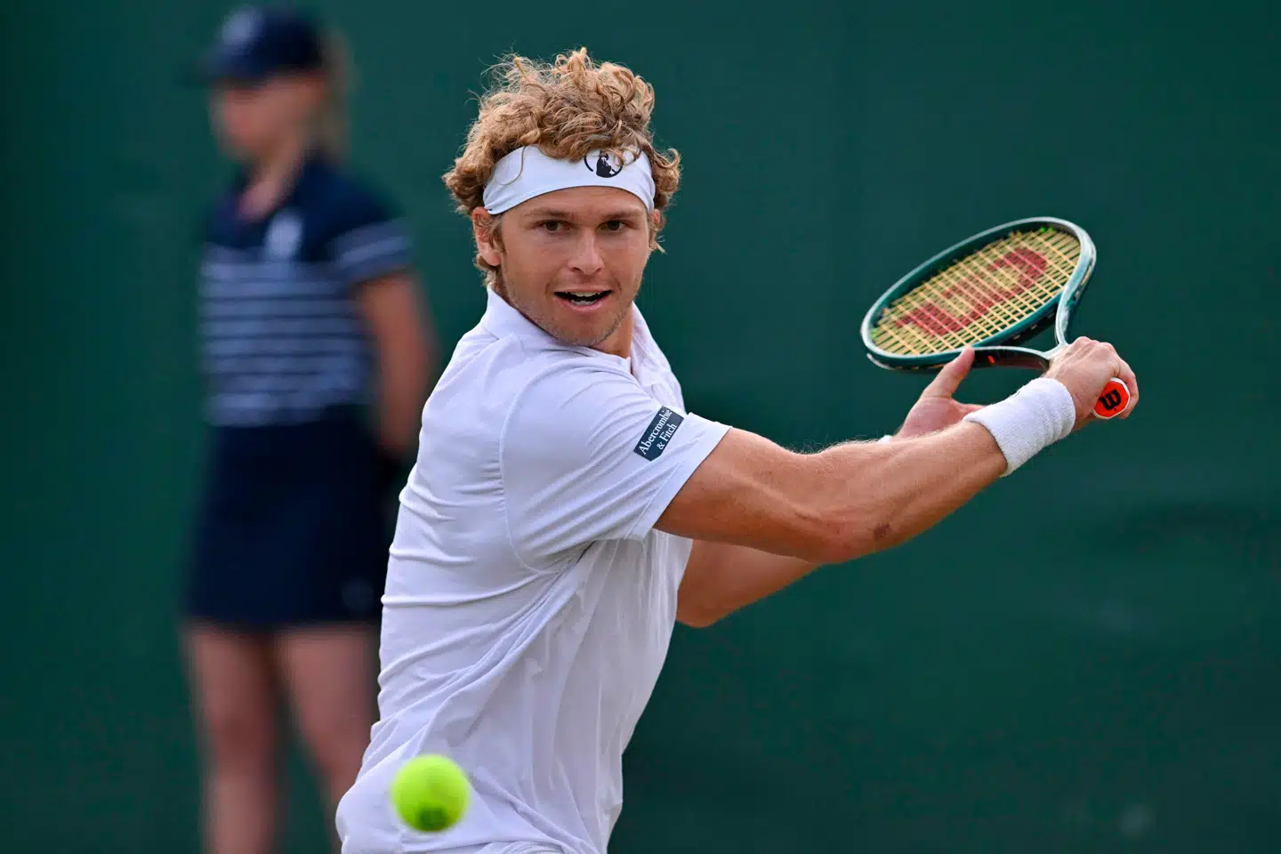 Den store danske overraskelse i årets Wimbledon er August Holmgren, der har klaret den til tredje runde. Arkivfoto.