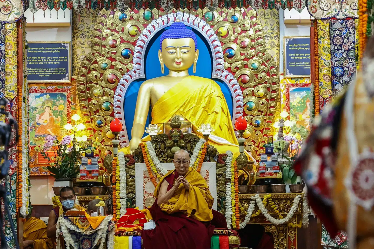 Tibetanernes åndelige leder, Dalai Lama har lørdag deltaget i en ceremoni i McLeod Ganj.