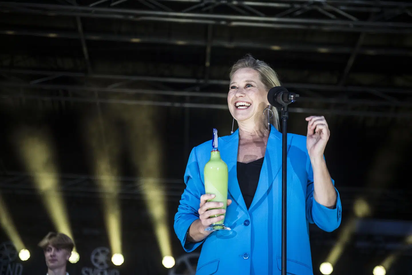Trine Dyrholm har blandt andet modtaget otte Bodil-statuetter og ti Robert-priser. Hun har desuden modtaget Svend Prisen gange fire i løbet af sin karriere. Billedet er fra 2021, hvor hun modtog statutten for "Erna i krig". (Arkivfoto).