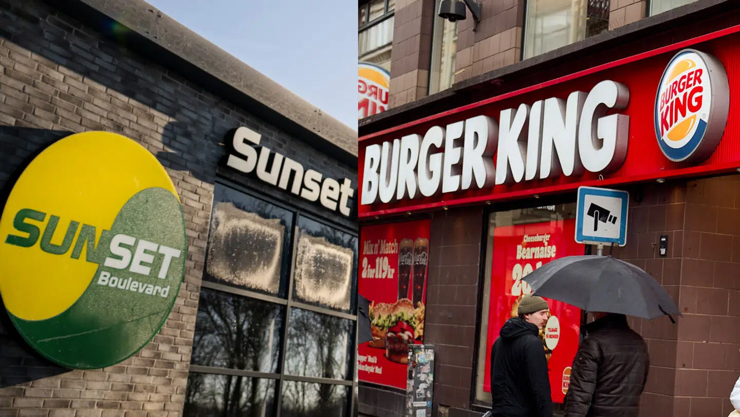 De to finaledeltagere, Sunset Boulevard og Burger King.