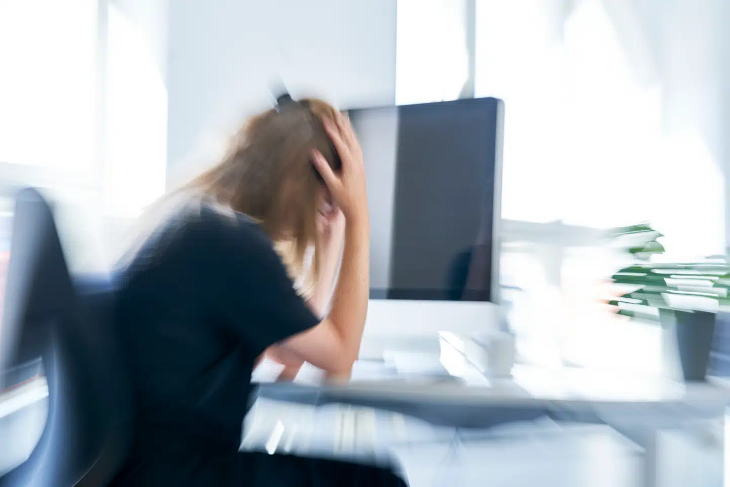 »Det er arbejdsgiverens ansvar, at medarbejderne ikke bliver syge af at gå på arbejde,« skriver Malene Matthison-Hansen. Modeloto: Signe Goldmann/Ritzau Scanpix