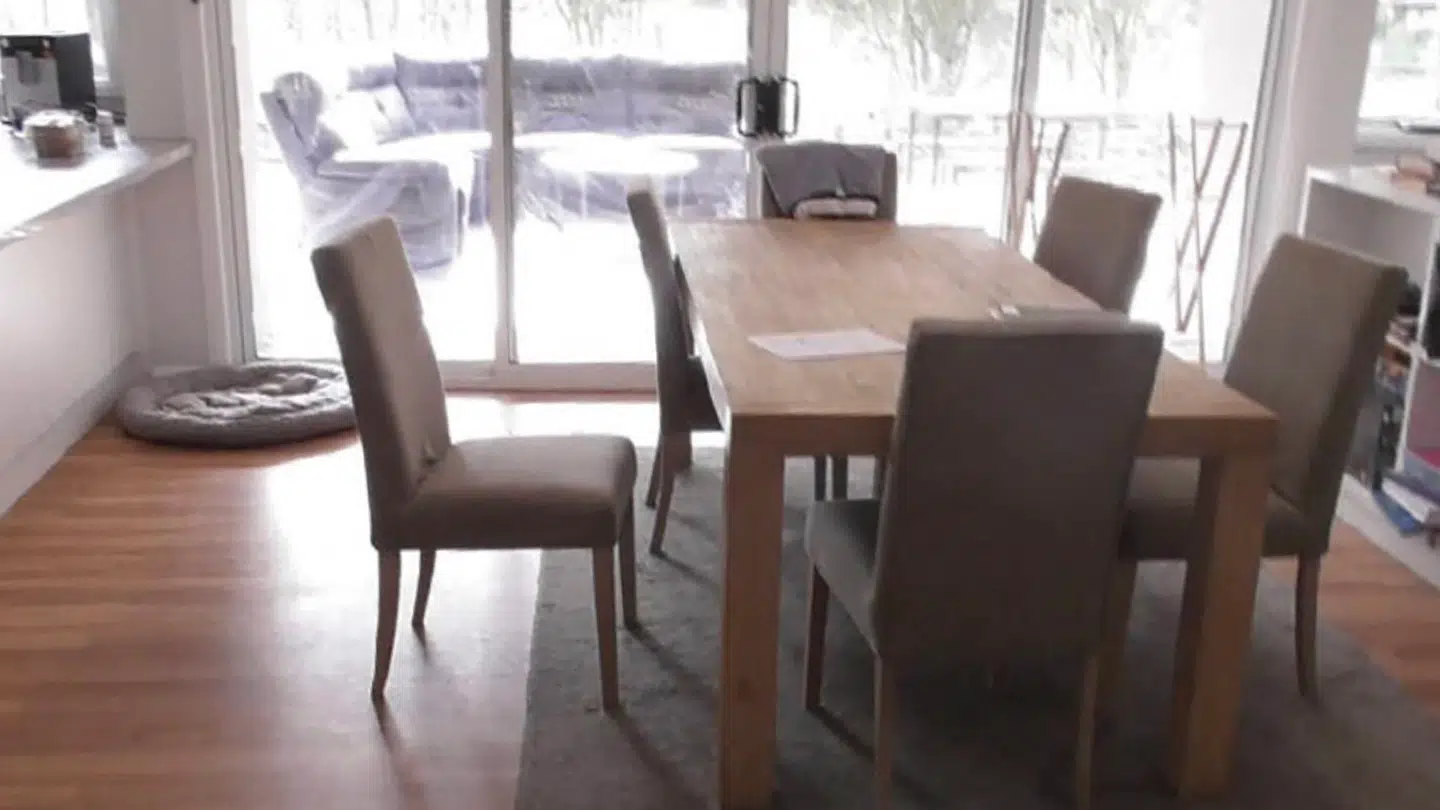 Det var omkring dette bord, at Erik Patterson forgiftede sin svigerfamilie.