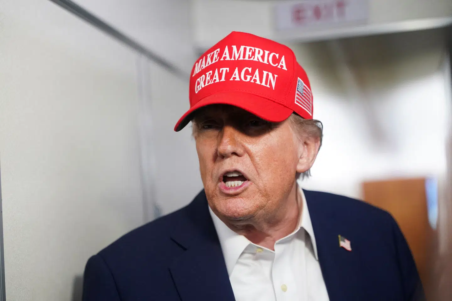 USAs præsident Donald Trump lancerer et nyt produkt.